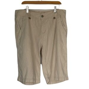 𝅺Linen Blend Royal Robbins Women’s Bermuda Shorts, Good Condition